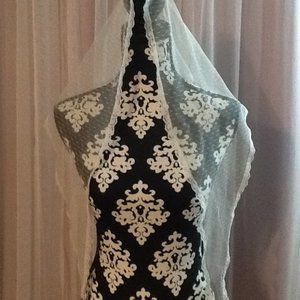 White lace mantilla
